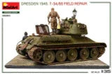 1/35 Miniart Dresden 1945. T-34/85 FIELD REPAIR. BIG SET