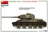1/35 Miniart Dresden 1945. T-34/85 FIELD REPAIR. BIG SET