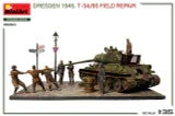 1/35 Miniart Dresden 1945. T-34/85 FIELD REPAIR. BIG SET