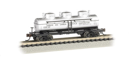 N Bachmann Carbide And Carbon Chemicals - 3 Dome Tank Car 17155 - MPM Hobbies