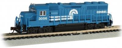 N Bachmann Conrail #3056 GP40 - 63566 - MPM Hobbies