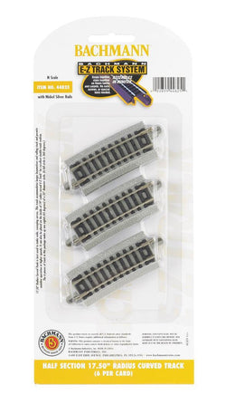 N Bachmann E-Z NS Half Section 17.50" Radius Curved 44825 - MPM Hobbies