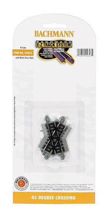 N Bachmann E-Z NS Track 45 Degree Crossing 44843 - MPM Hobbies