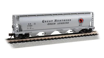 N Bachmann Great Northern #171021 - 4 Bay Cylindrical Grain Hopper 19164 - MPM Hobbies