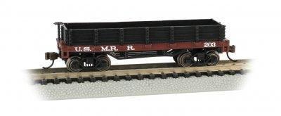 N Bachmann Old-Time Gondola - U.S. MILITARY RAILROAD 15454 - MPM Hobbies