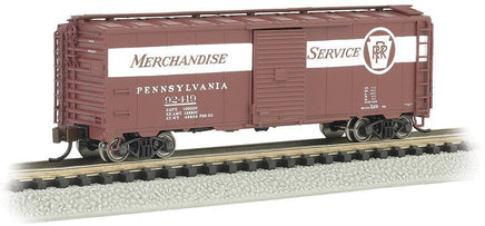 N Bachmann PRR #92419 Merchandise Service - AAR 40' Steel Boxcar 17061 - MPM Hobbies