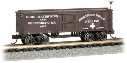 N Bachmann Rome, Watertown, & Ogdensburg RR - Old Time Box Car 15658 - MPM Hobbies