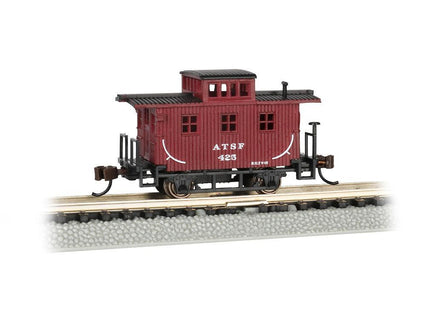 N Bachmann Santa Fe - Old Time Bobber Caboose 15753 - MPM Hobbies