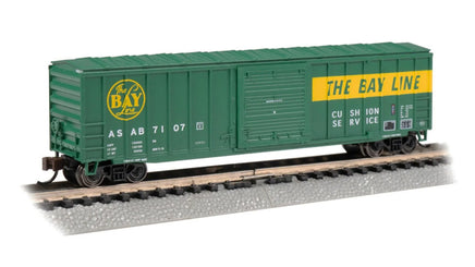 N Bachmann The Bay Line #7107 - ACF 50'6" Outside Braced Boxcar 19667 - MPM Hobbies