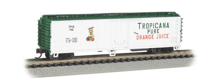 N Bachmann Tropicana (White & Green) - ACF 50' Steel Reefer 17954 - MPM Hobbies
