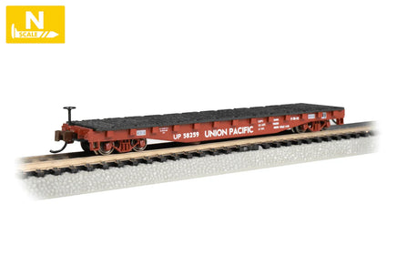 N Bachmann Union Pacific #58259 - 52’ Flat Car 17354 - MPM Hobbies