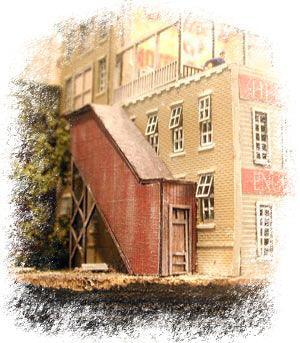 N Scale Bar Mills Covered Stairwell Two Pack 305 - MPM Hobbies