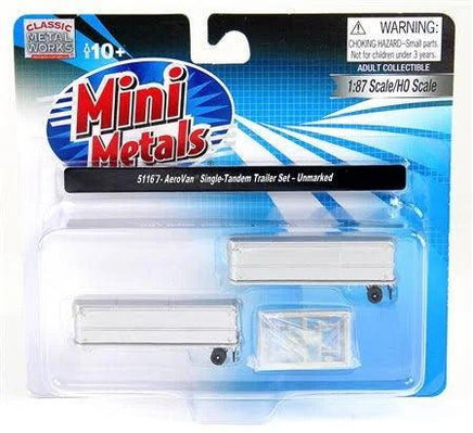 N Scale Classic Metal Works AeroVan Single Tandem Trailer 51167 - MPM Hobbies