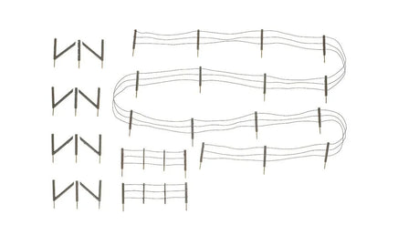 N Woodland Barbed Wire Fence 2990 - MPM Hobbies