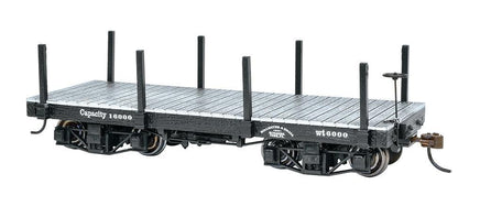On30 Bachmann Black, Data Only (2/Box) - 18' Flat Car 26512 - MPM Hobbies