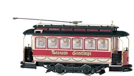 On30 Bachmann Closed Streetcar - Seasons Greetings 25127 - MPM Hobbies