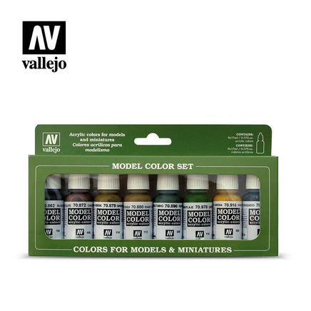 Vallejo Set of 8 (17ml) Panzer Colors - 70108 - MPM Hobbies