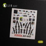 1/35 Reskit AH-64D Apache interior 3D decals for Meng kit (1/35)