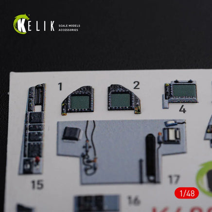 1/48 Reskit F/A-18F Super Hornet interior 3D decals for MENG kit - MPM Hobbies