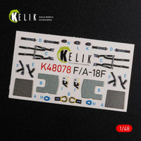 1/48 Reskit F/A-18F Super Hornet interior 3D decals for MENG kit - MPM Hobbies