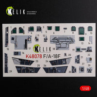 1/48 Reskit F/A-18F Super Hornet interior 3D decals for MENG kit - MPM Hobbies