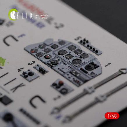 1/48 Reskit IL-2 Shturmovik interior 3D decals for Tamiya kit - MPM Hobbies