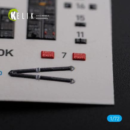 1/72 Reskit CH-47A interior 3D decals for Trumpeter kit - MPM Hobbies