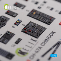 1/72 Reskit CH-47A interior 3D decals for Trumpeter kit - MPM Hobbies