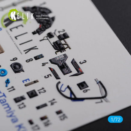 1/72 Reskit BF109 G-6 interior 3D decals for Tamiya kit - MPM Hobbies