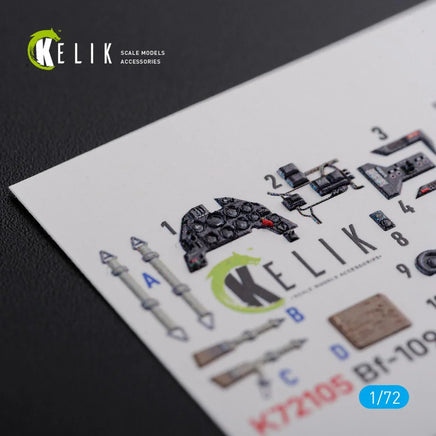 1/72 Reskit BF109 G-6 interior 3D decals for Tamiya kit - MPM Hobbies