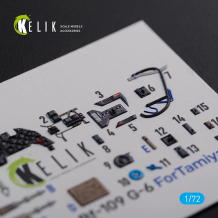 1/72 Reskit BF109 G-6 interior 3D decals for Tamiya kit - MPM Hobbies