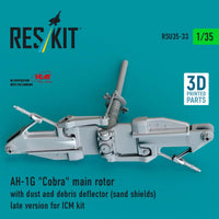 1/35 Reskit AH-1G Cobra main rotor with dust and debris deflector (RSU35-0033)