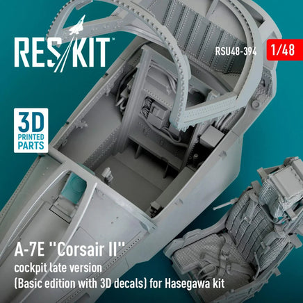 1/48 Reskit A-7E Corsair II cockpit late version for Hasegawa kit (3D Printed) - MPM Hobbies