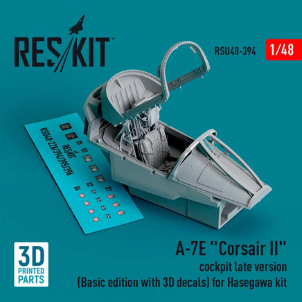 1/48 Reskit A-7E Corsair II cockpit late version for Hasegawa kit (3D Printed) - MPM Hobbies