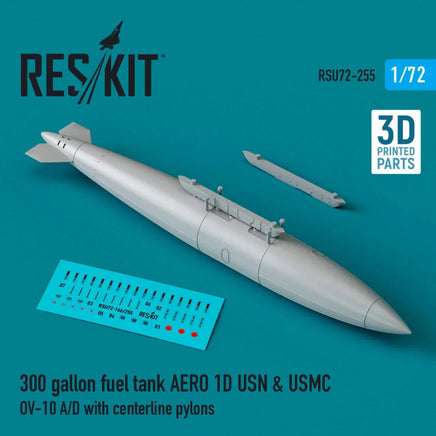 1/72 Reskit 300 gallon fuel tank AERO 1D USN & USMC (1 pcs) - MPM Hobbies