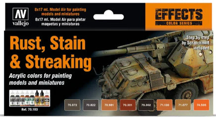 Vallejo Rust, Stains & Streaking 70.183 - MPM Hobbies