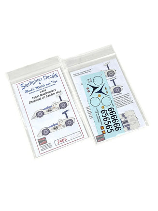 1/24 Starfighter Decals - Texas Roadrunners 2: Chaparral 2E Can Am 1966 - MPM Hobbies