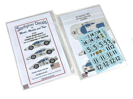 1/24 Starfighter Decals - Texas Roadrunners 2D Coupe - MPM Hobbies