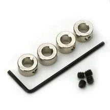DU-BRO 3mm Nickel Plated Shaft/Wheel Collars - 597 - MPM Hobbies