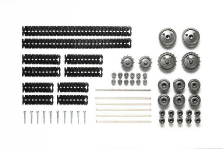 Tamiya Track/Wheel Set - Black/Metallic Gray 69917 - MPM Hobbies