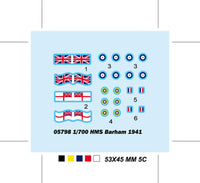 1/700 Trumpeter HMS Barham battleship 1941 Plastic Model Kit