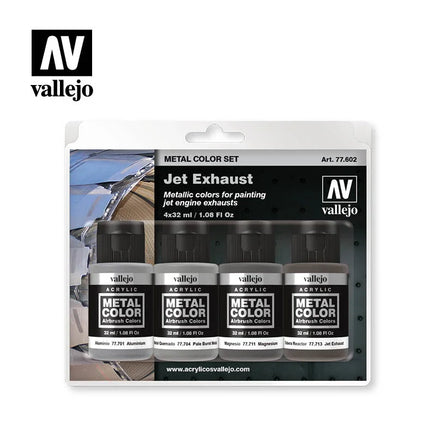 Vallejo 32ml Set of 4 Jet Exhaust - 77602 - MPM Hobbies