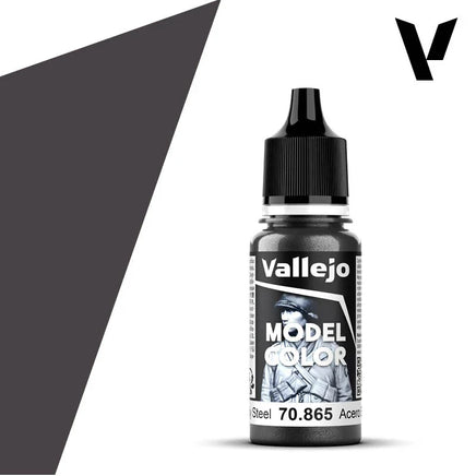Vallejo 18ml Oily Steel - 70865 - MPM Hobbies