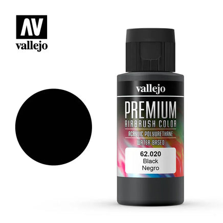 Vallejo 60ml Black - 62020 - MPM Hobbies