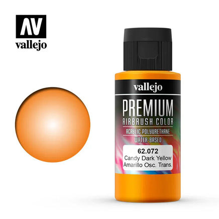 Vallejo 60ml Candy Dark Yellow - 62072 - MPM Hobbies