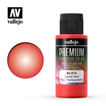 Vallejo 60ml Candy Red - 62074 - MPM Hobbies