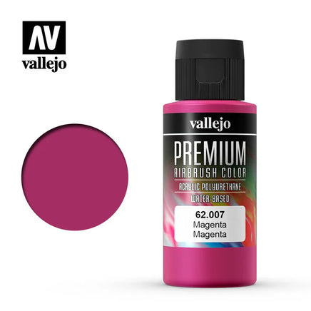 Vallejo Premium Airbrush Color Magenta 60ml 62007 - MPM Hobbies