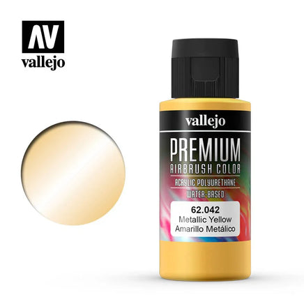 Vallejo 60ml Metallic Yellow - 62042 - MPM Hobbies