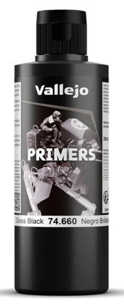 Vallejo 200ml Gloss Black - 74660 - MPM Hobbies