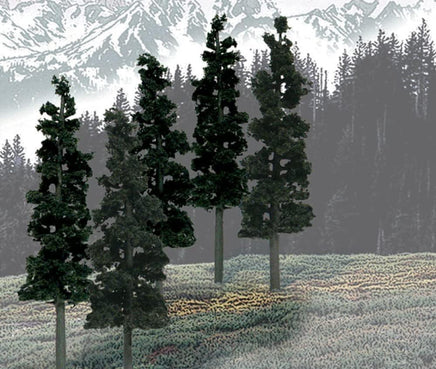 Woodland 6"-8" Ready Made Conifer Colors Trees 1582 - MPM Hobbies